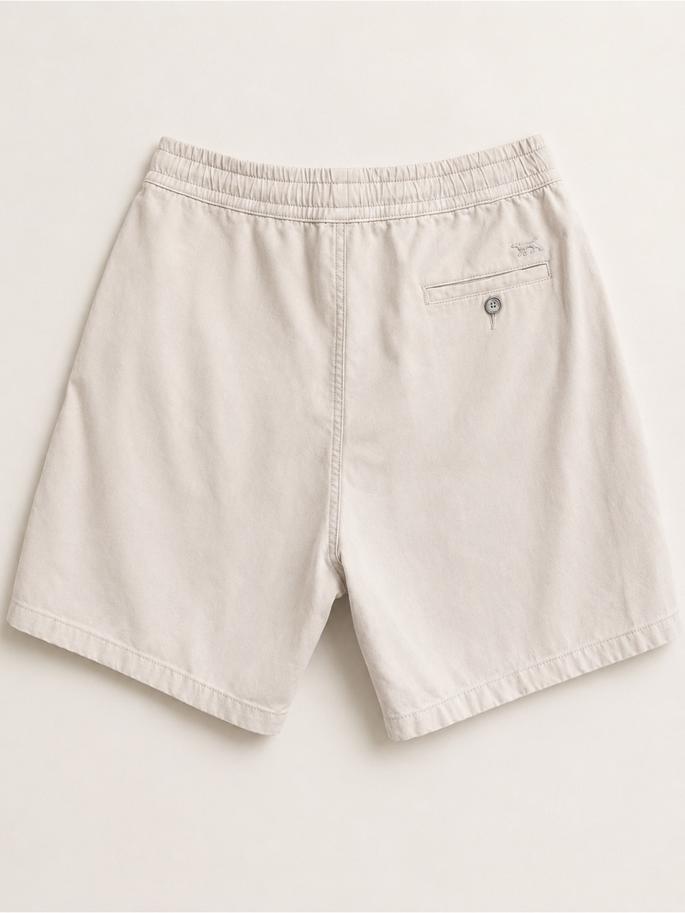 RODD & GUNN Men’s Elastic Waist Drawstring Shorts M Beige Cotton Stretch Casual - Picture 2 of 3